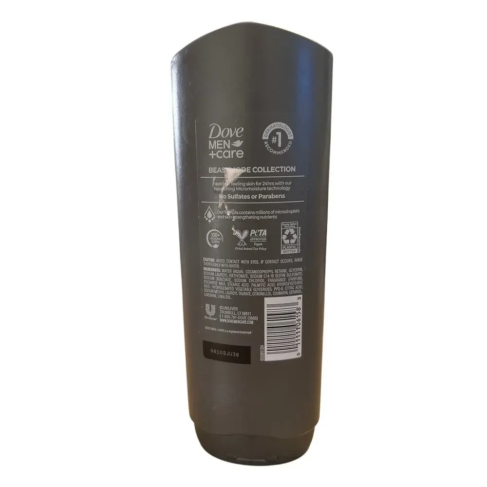 New Dove Men + Care Lt Edition Beast Mode You Just Got Got Face & Body Wash 18oz